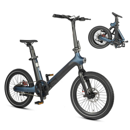 Maxtron Smart 30 elektrische vouwfiets in blauw zwart, studiofoto