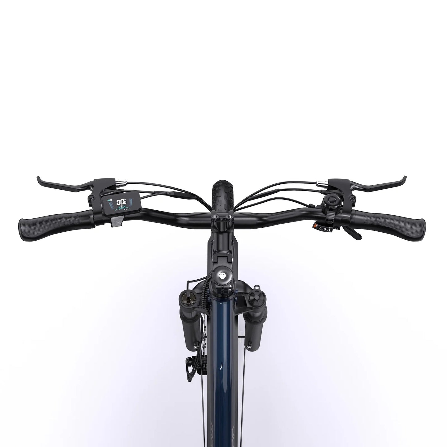 Stuur met LED-display van de Maxtron Urban 7 elektrische fiets