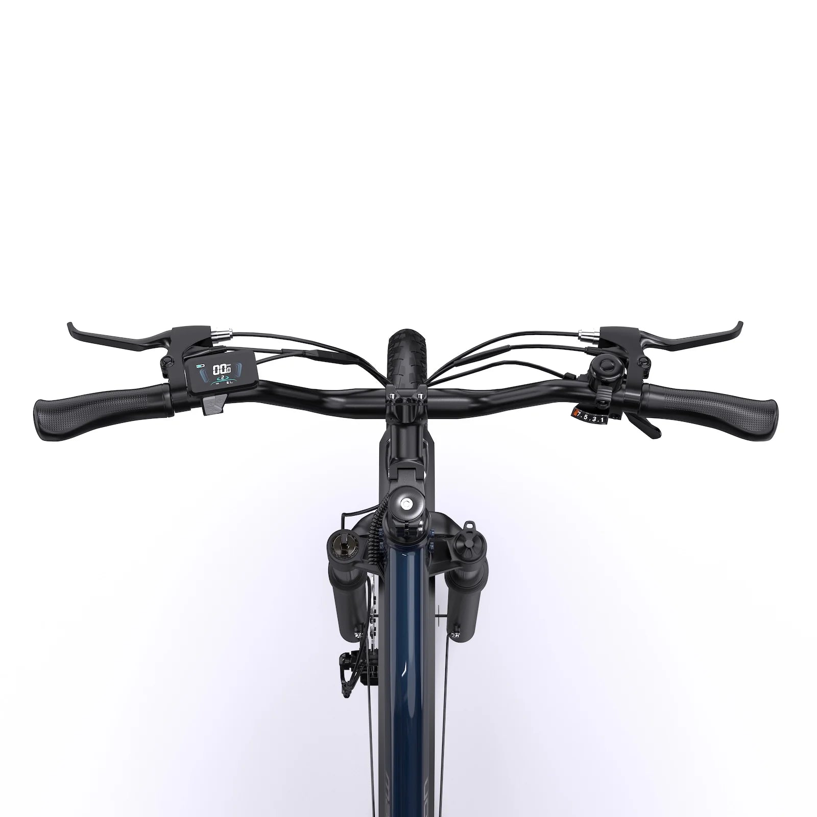 Stuur met LED-display van de Maxtron Urban 7 elektrische fiets